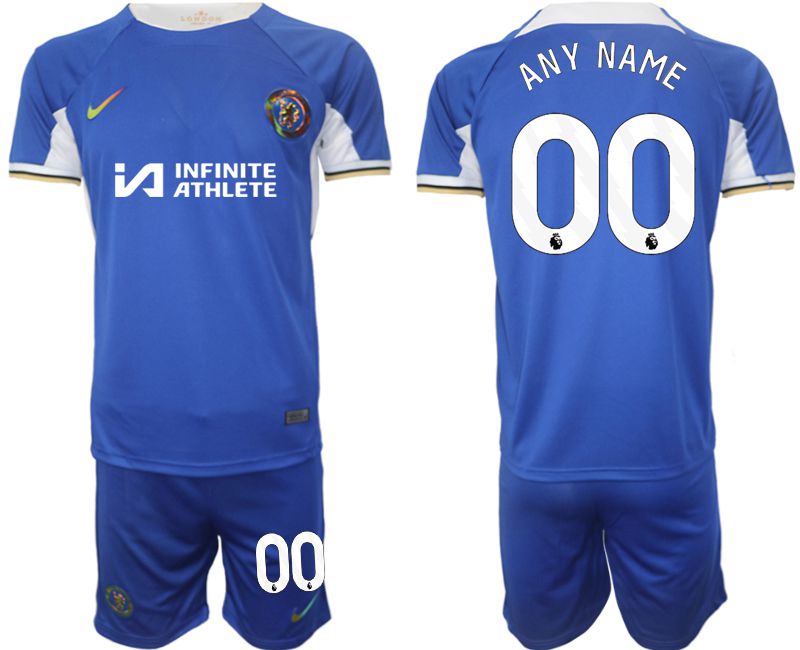 Men 2023-2024 Club Chelsea FC home blue customized Soccer Jersey